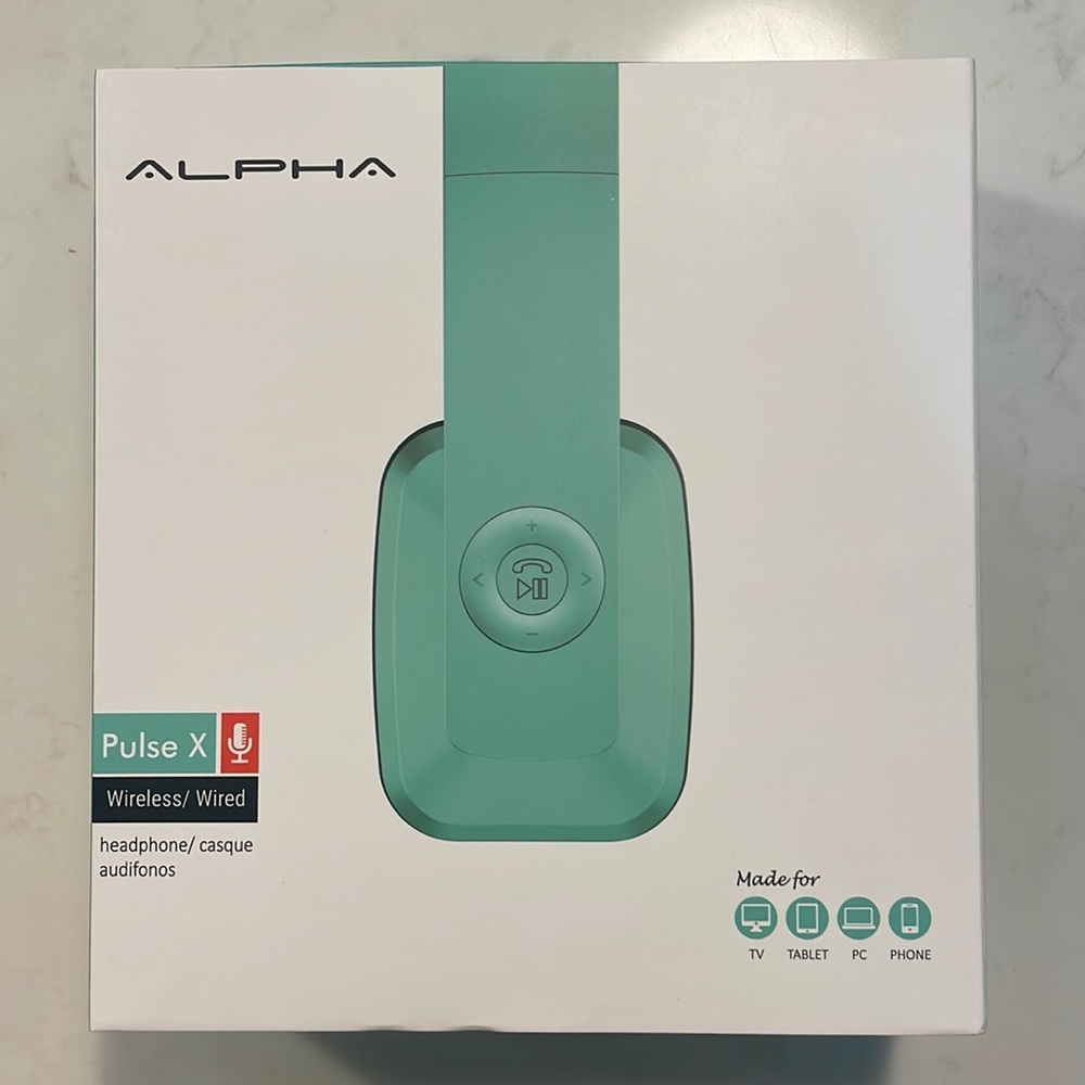 BRAND NEW Alpha Pulse X Wireless/Wired Headphones
